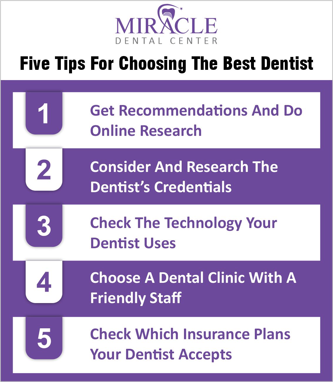 tips for choosing a dentist