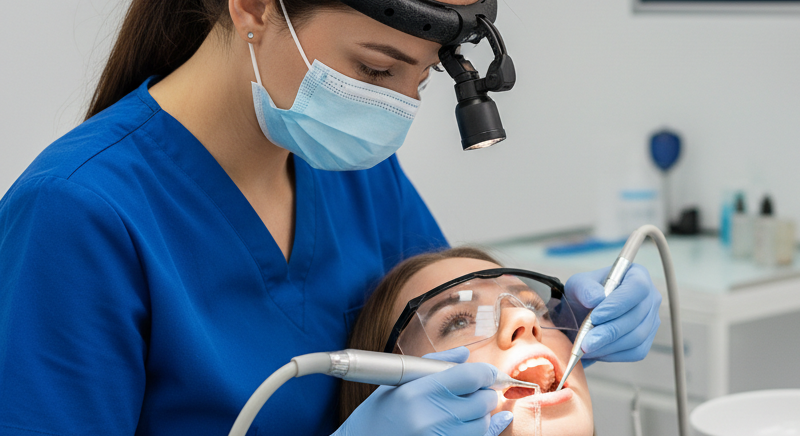 Professional dental cleaning for healthy gums