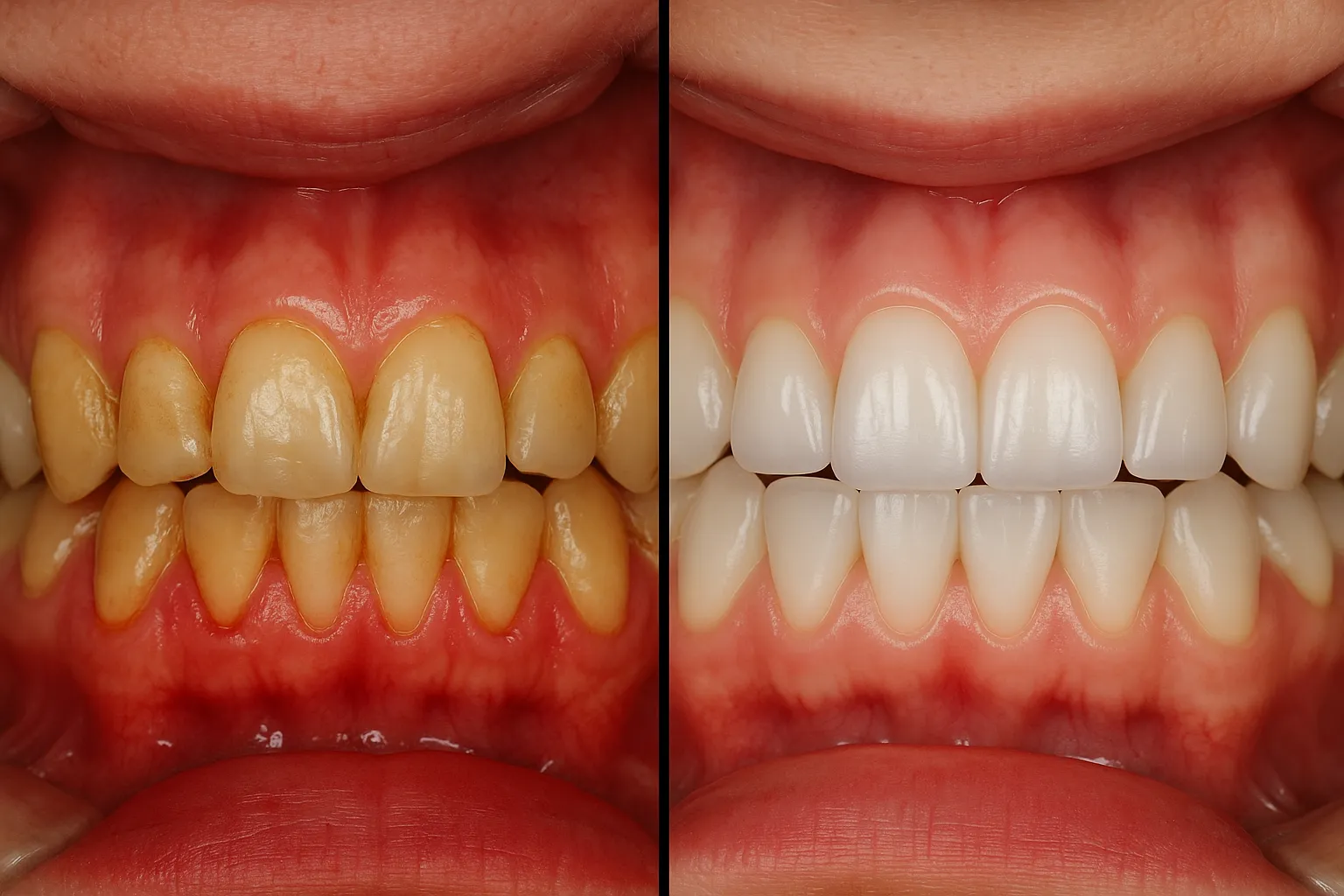 Deep Dental Cleaning Before and After